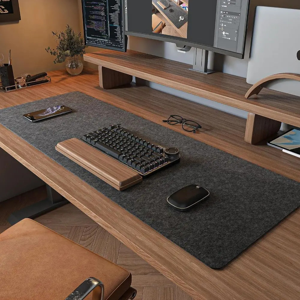 Game Accessories Felt Mouse Pad Large Writing Keyboard Anti slip Home Office Computer Desktop Protector 250408
