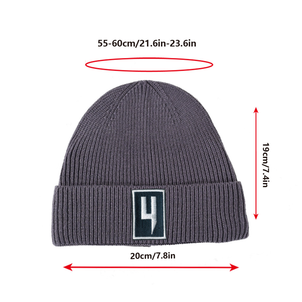 Embroidery Men's Hat Brand Classic High quality Hip-hop For Warmth High-elasticity Thickened Hats For Men And Women's Outdoor Ear-protecting