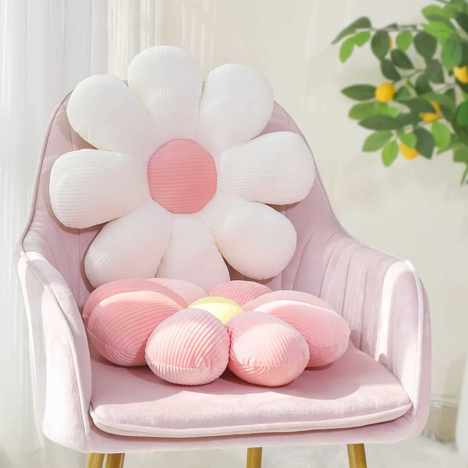 Cushion Flower Circular Shape Cloth With Soft Nap Office Classroom Chair Cushion Couch Bedroom Floor Winter ThickenM251119