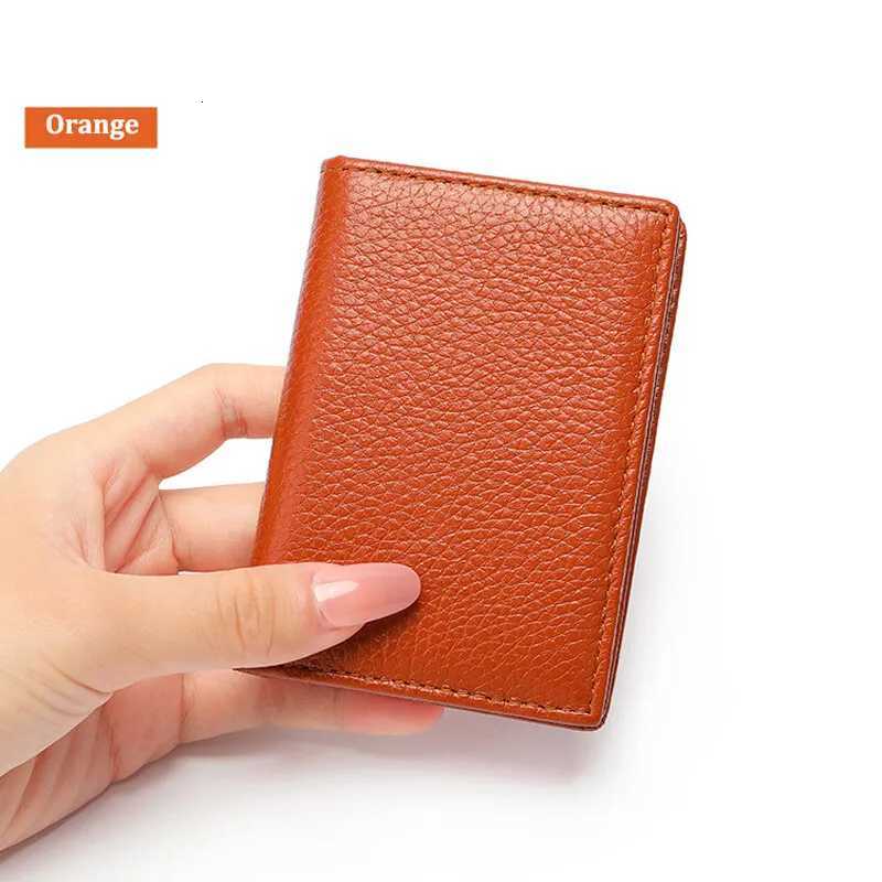 NEW Real Leather Mens Slim ID VIP Bank Credit Card Holder Multiple Colors Rfid Cards Coins WalletT251119