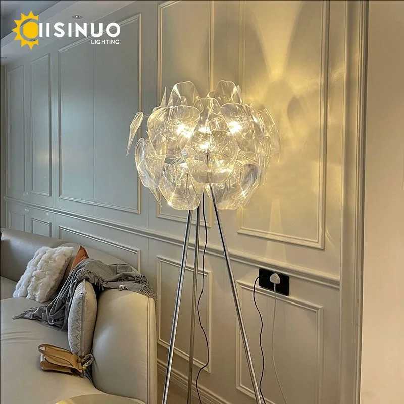 Luxury Italian-Designed Floor Lamp with Remote Controlled Dimmable Lighting Bedside Hotel Ambient Lamp for Hotel Living Room Dc M251119