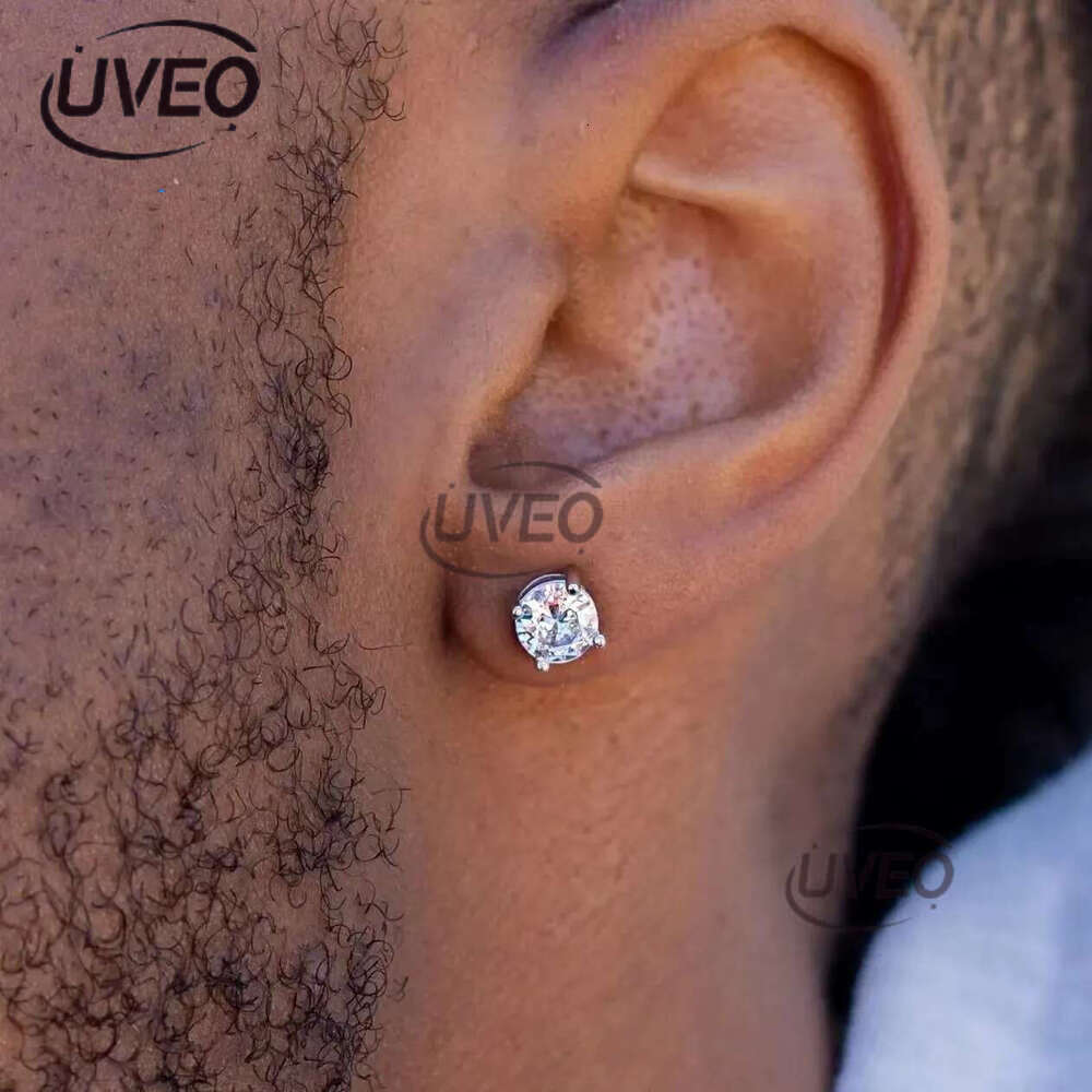 pass dia tester vvs moissanite designer for women sterg sier stud earrings gold plated mens screw back earring jewelry valentines day gift