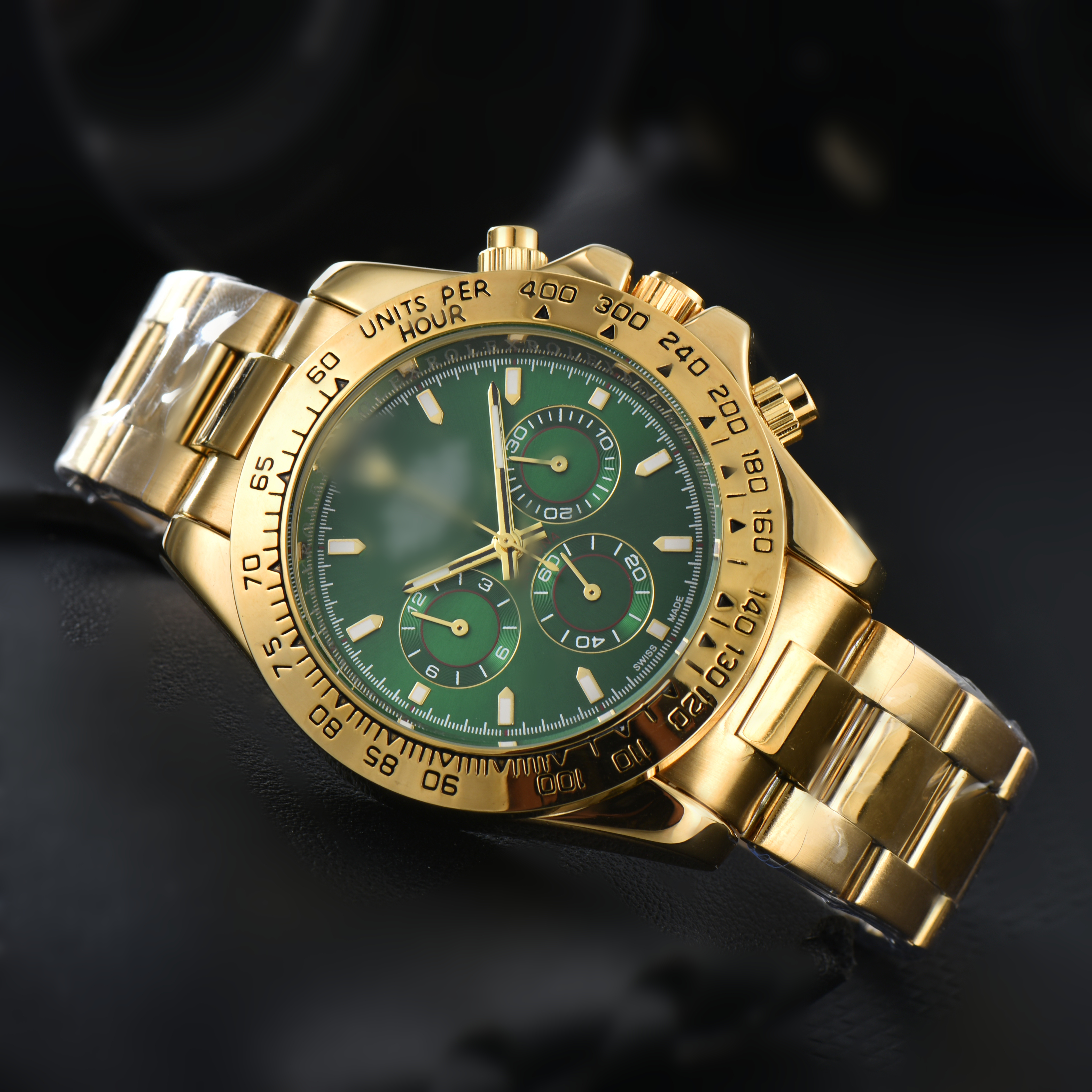 Mens DAYity TONASity Automatic quartz Movement watch multifunction Wristwatch Designers Men Watches Stainless Steel Strap Gold Wristwatches Montre de luxe #368