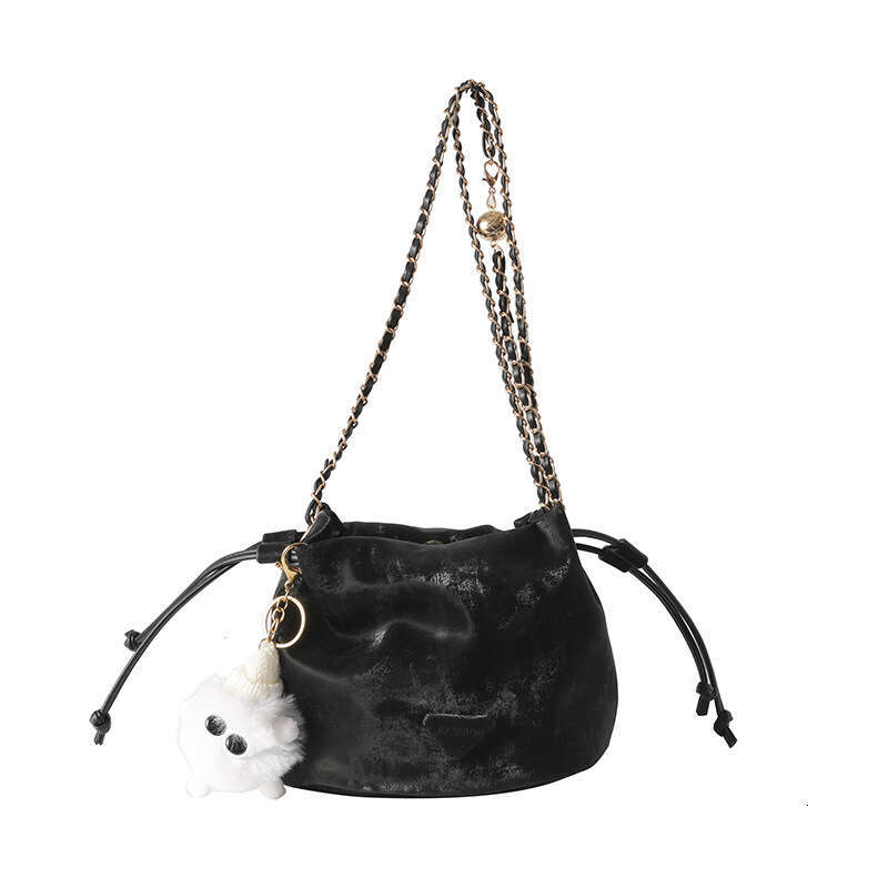 This year's popular small for women in 2025, new high-end and niche chain crossbody bag, single shoulder bucket bag
