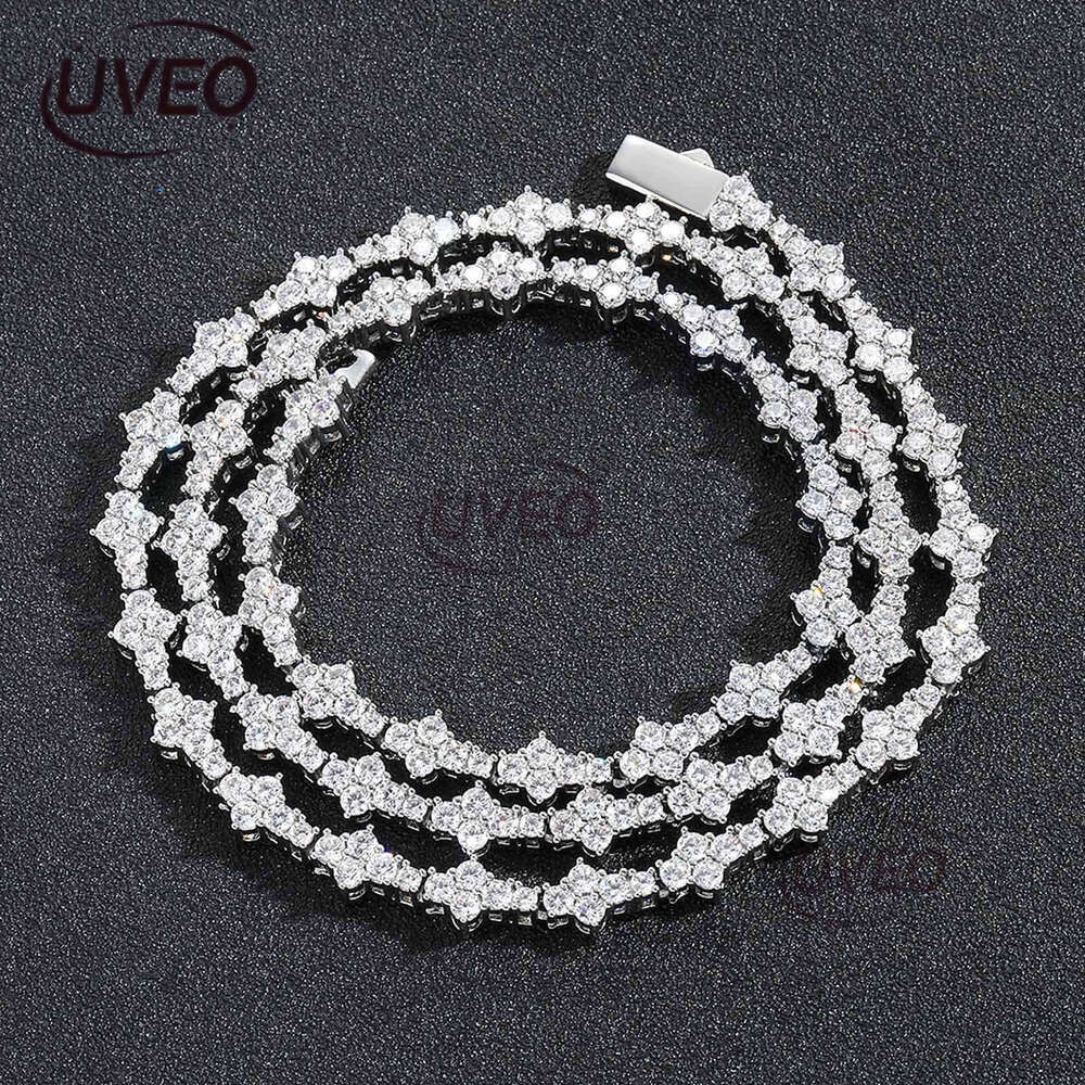 Luxury men's and women's Hip Hop Ice Boutique Jewelry Lab Diamond S925 Silver Vvs Tennis Chain Necklace bracelet Free delivery