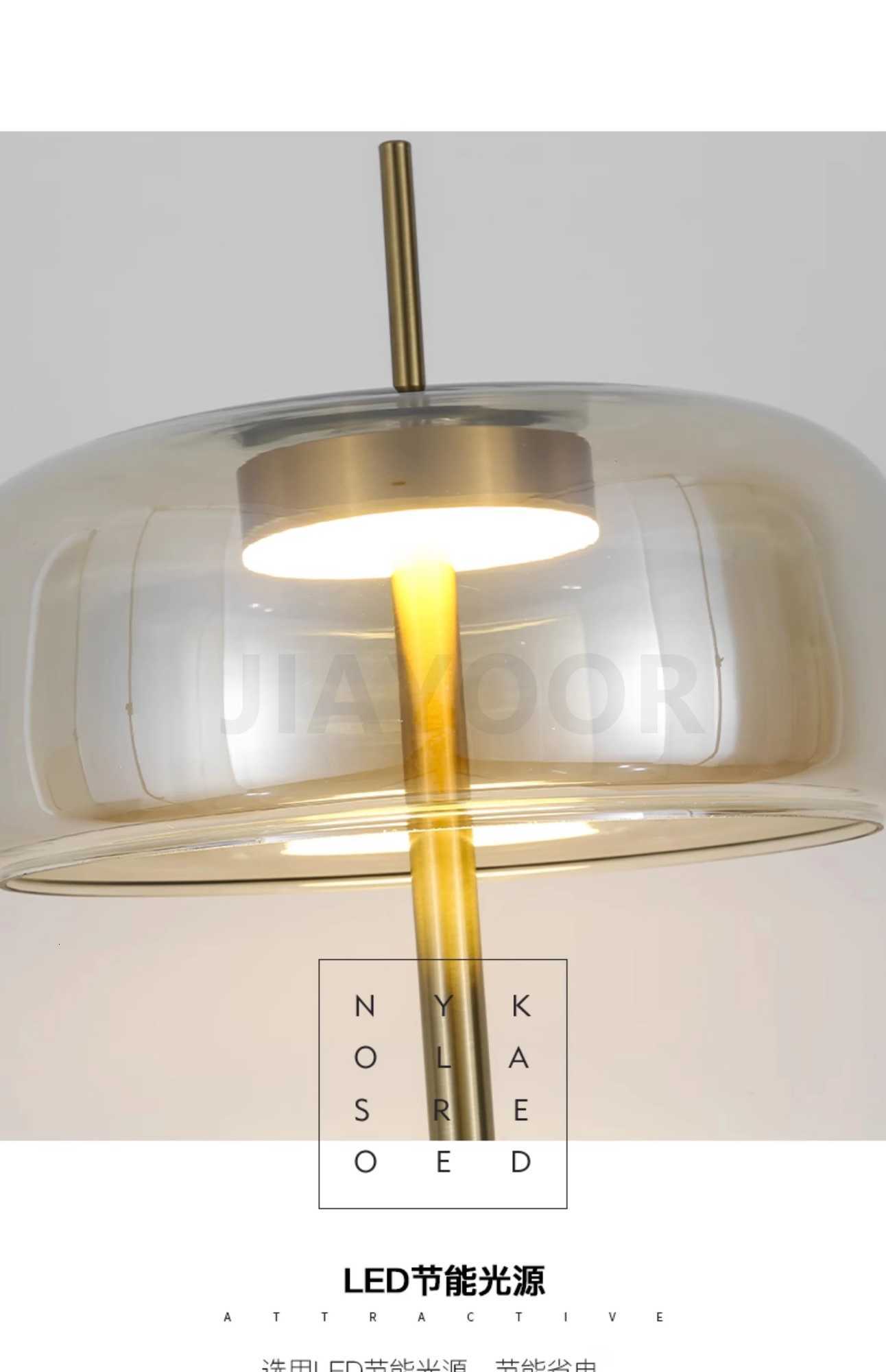 Modern Living Room Sofa Side Floor Lamp Light Luxury Bedroom Bedside Light Medieval French Glass LED Decorative Standing Lamp M251119