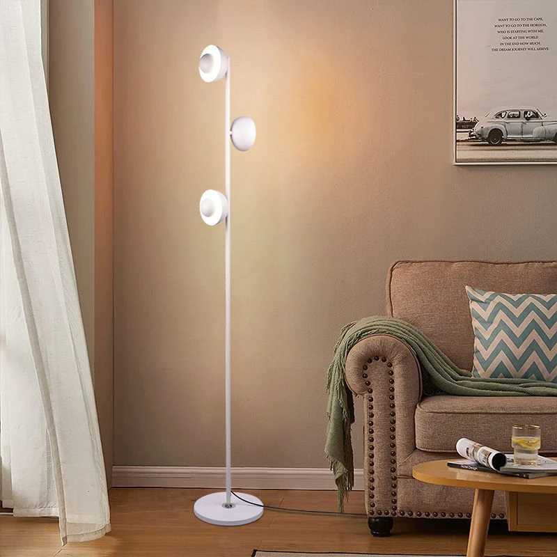 Nordic Bubble Ball Floor Lamp Modern Gold Rod Iron Art Luminaires for Living Room Sofa Bedroom Bedside Decoration Standing Light M251119