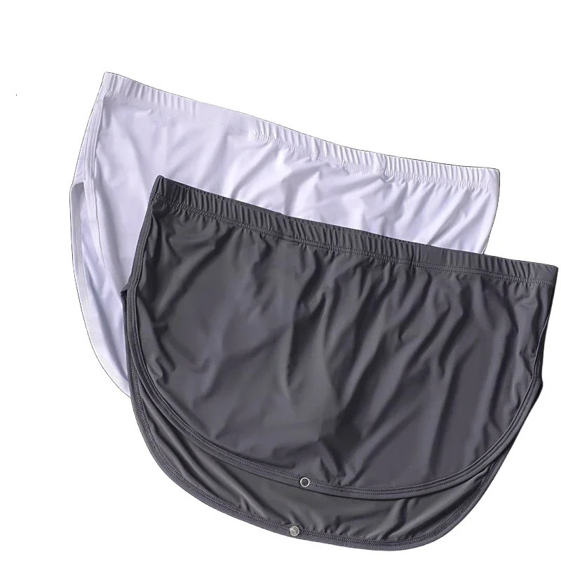 Mens underwear low waist boxing with detachable lining ice silk breathable and moisturizing Wick shorts 250417