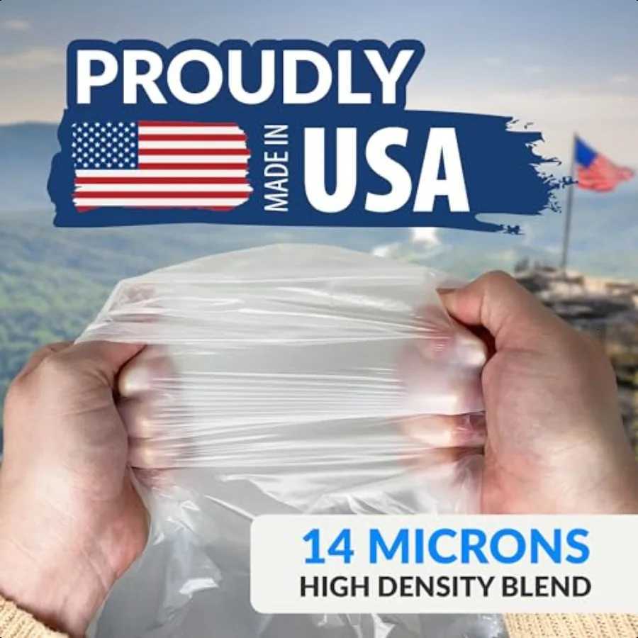 3033 Gallon Trash Bags Heavy Duty 250 Count Bulk Clear Large Trash Bags 30 32 Gallon Made in USA C251119