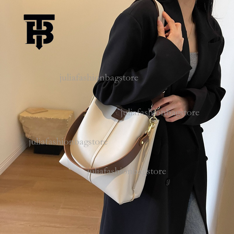 TB BHULAMTE Designer Women's Large Capacity Bucket Bag New Retro Fashion Single Shoulder Crossbody Bag Fashion Brand Luxury Handbag Versatile Sho