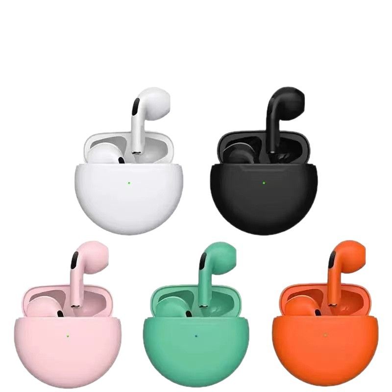 Pro6 Noise Cancelling Earbuds BT5.3 Wireless Headphones Earphone with Mic for Sports