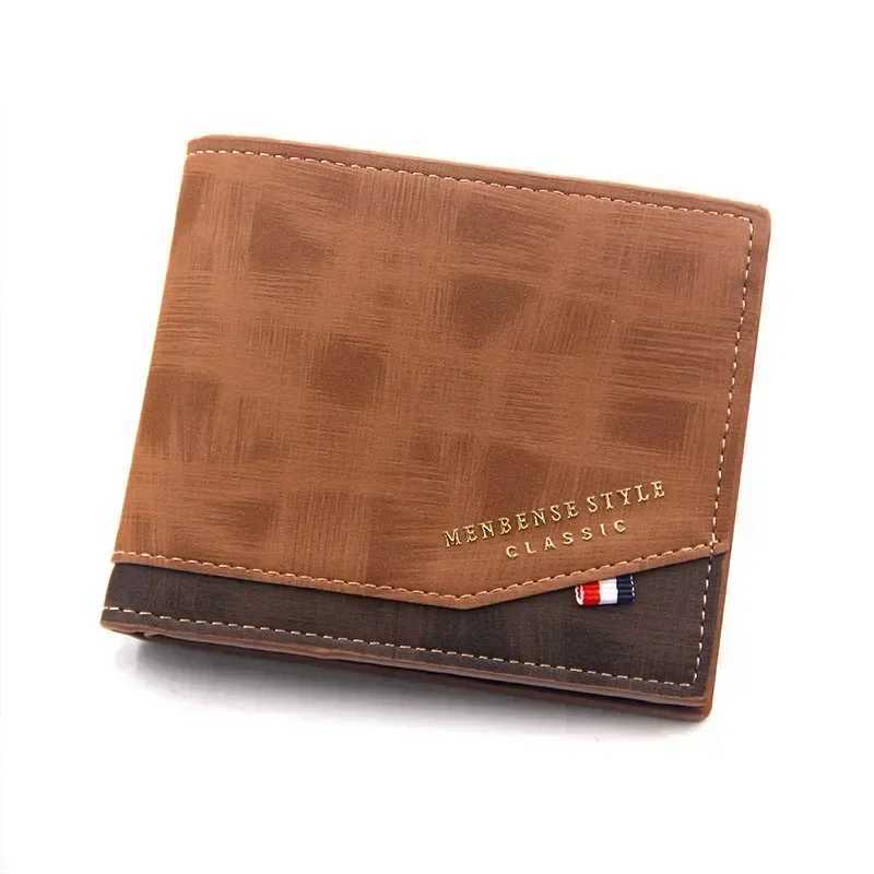 Free Engrave Coin Pocket Small Wallet Card Holder Frosted Men Purses Personalized Custom Name Gift for Christmas Men WalletsT251119