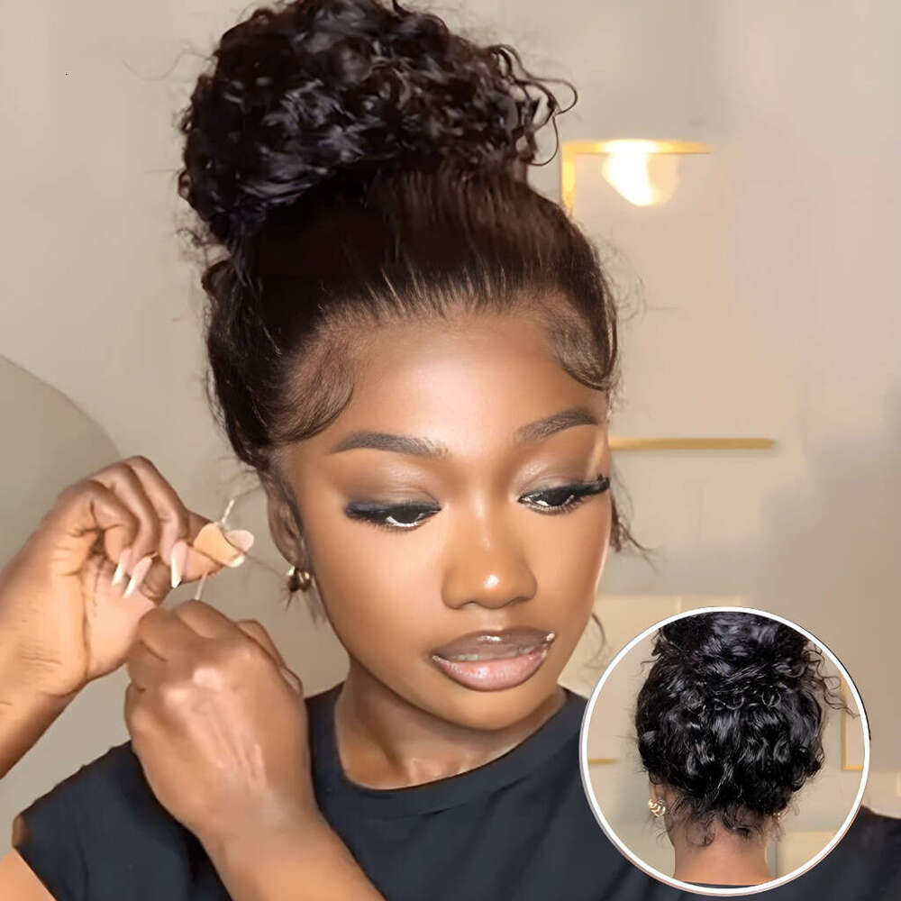 Invisi Strap HD 360 Full Human Hair Glueless Lace Front Wig With Drawstring Closure, Preplucked Hairline & Snug Fit, No Glue Needed, Natural Look For 