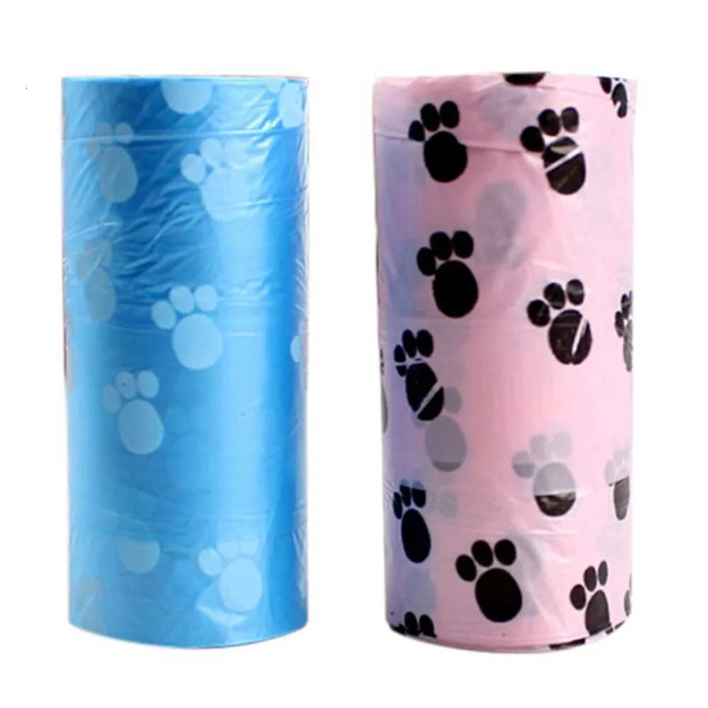 New Hot Sale Degradable Pet Dog Waste Poop Bag With Printing Doggy Bag For Cat Dog Color Random Delivery 1roll C251119
