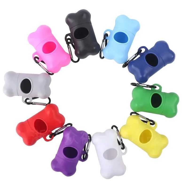 1pc Bone Shaped Bag Dispenser Disposable Pet Dog Waste Bag Holder Plastic Garbage Bag Case Carrier Disposal Poop Bag Dispenser C251119