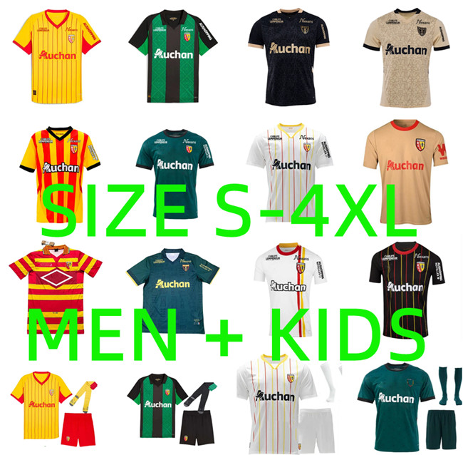 Maillot RC Lens 25 26 Soccer Jerseys 2025 2026 Home Away Saint-Barbe Special EL AYNAOUI KAKUTA FULGINI DIOUF SPIERINGS GANAGO SOTOCA WAHI Football Shirt men Kids Kit