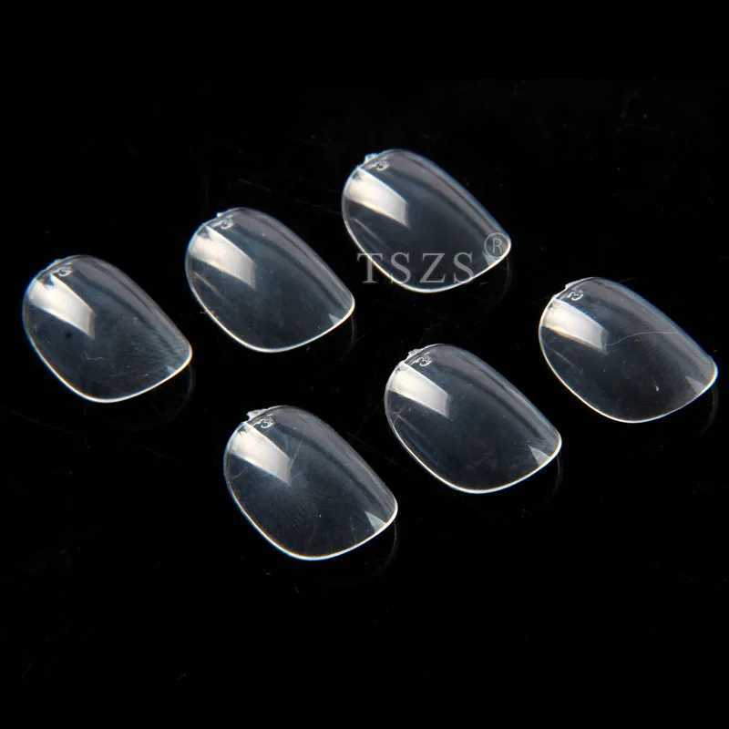 500pcs/bag Oval Ballerina Coffin Almond Square False Nail Tips Manicure ABS Transparent Full Cover Art Salon DIY Fake NailsT251118T251119