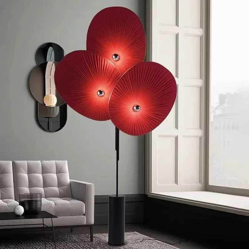 Nordic Minimalism Fan Shaped Sofaside Floor lamps Living Room Stand Light Bedroom Bedside Lamp Home Decoration Lustre Fixtures M251119