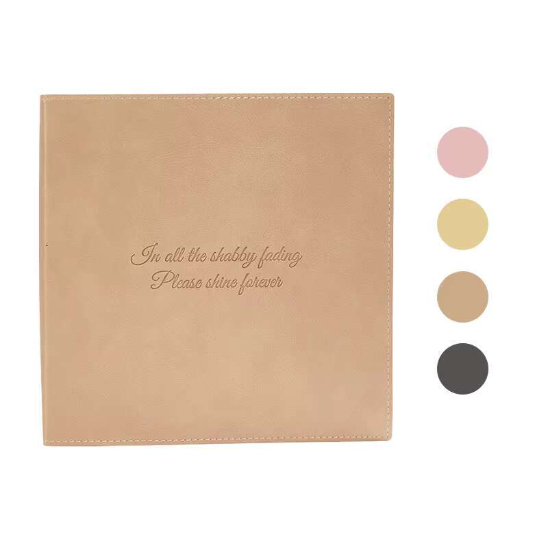Hot Selg Square Soft Cover PU Leather Customized Student Imprinting Personalized Journals 368 Sheets Notebook