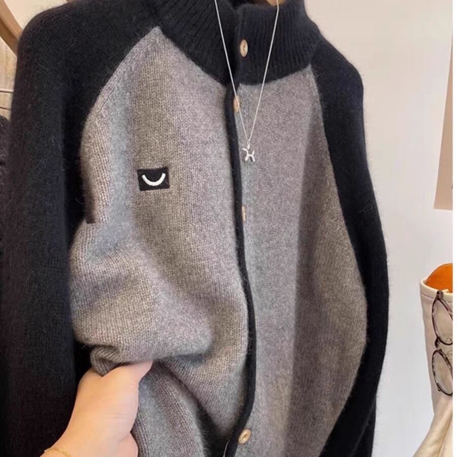 New Fashion Loose Knitted Cardigan for Women Autumn and Winter Stylish Outerwear Sweater Top