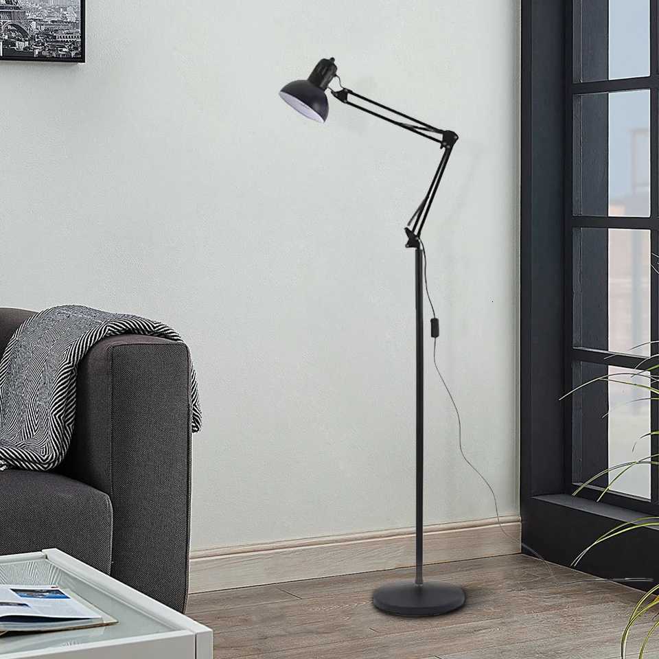 MARPOU LED Floor Lamp For Living Room Adjustable Floor Stand Light Dimmable Indoor Bedroom Standing Reading Light Office Decorat M251119