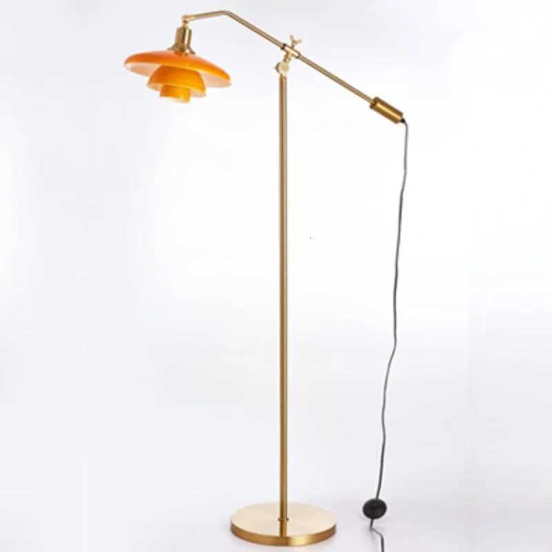 Modern Art Living Room Retro Floor Lamp Study Bedroom Bedside Light Decoration Standing Lamp Adjustable Glass Lamp LED Lighting M251119