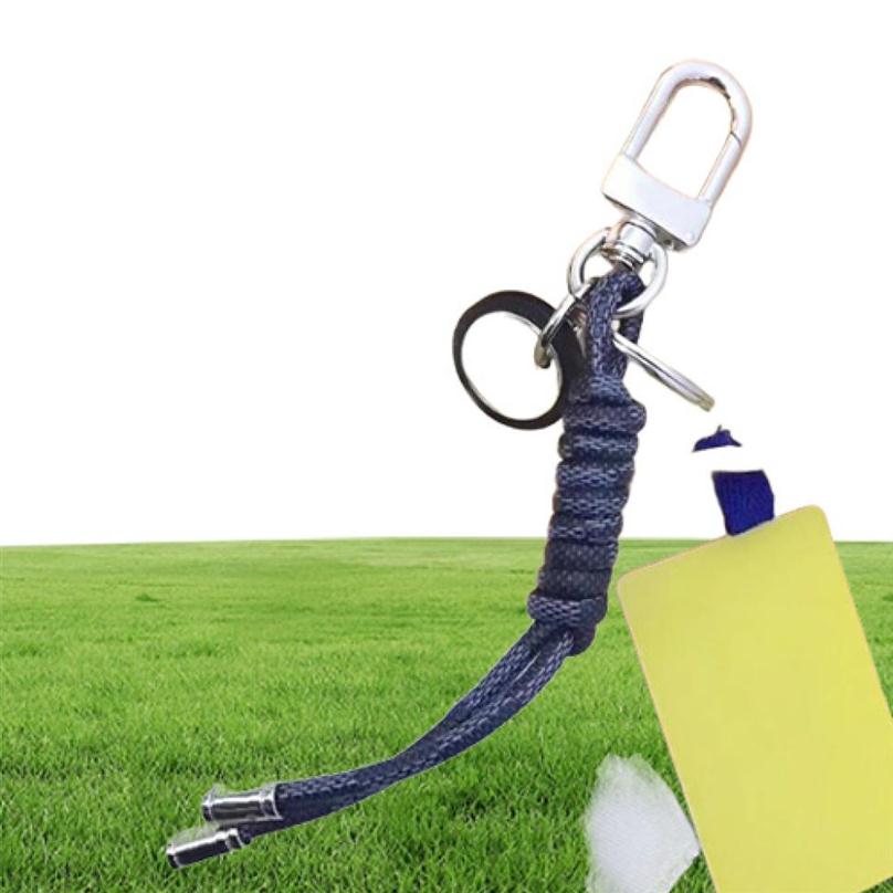 Designer Braid Rope Keychain Black PU Leather Car Key Chain Rings Accessories Fashion Keychains Buckle Hanging Decoration for Bag 14071290f