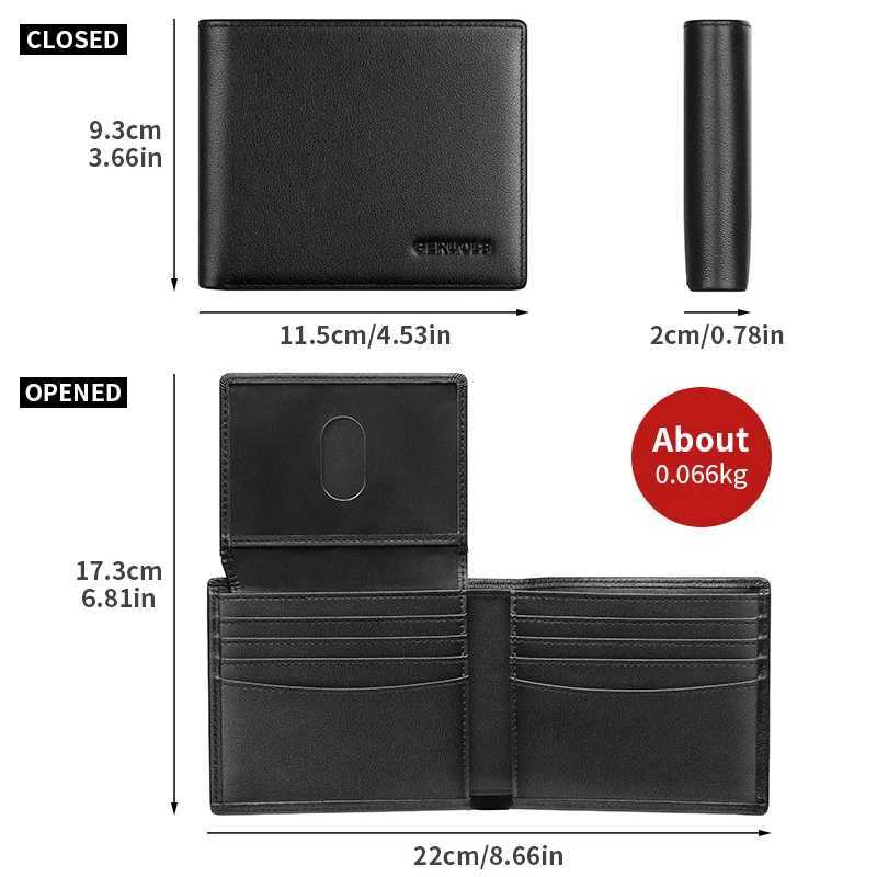 Mens Wallet 2025 New Arrival Genuine Leather Large Capacity Zipper Wallet Card Holder Integrated Ultra-Thin WalletT251119