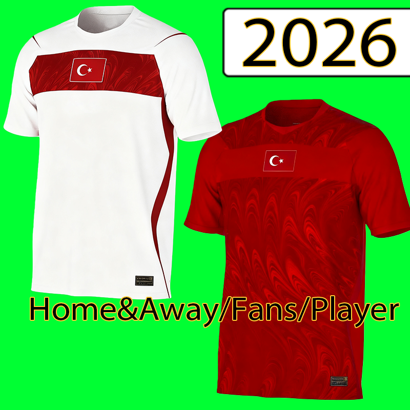 Turkey Football Team Jerseys 2026 World Cup 3XL 4XL Merih Demiral Home Away Authentic Player Customizations