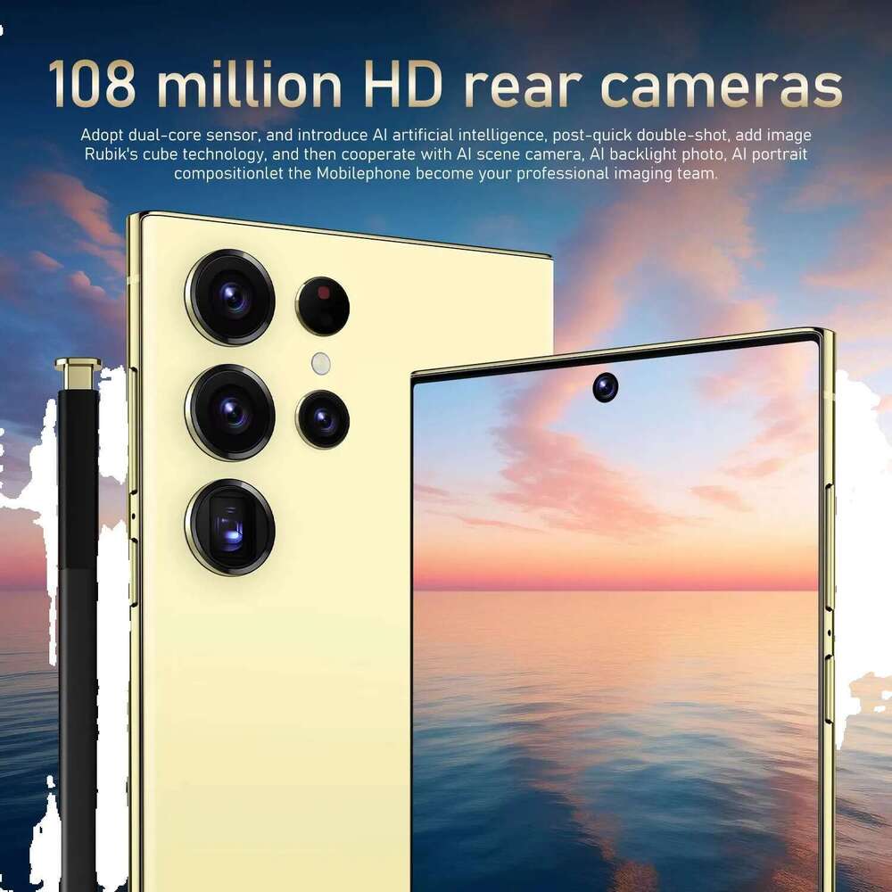 S24 Ultra Smart phone 7.3 inch Full Screen 4G/5G Cell Phone 16GB+1TB 7000mAh Mobile Phones Global Version Celulares