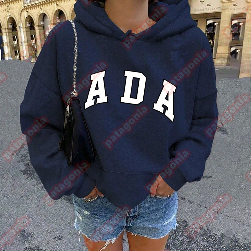 Designer Ada Hoodies Womens Letter Printing Hooded Sweater Fashion Sports Long Sleeve Warm Fleece Sweatshirt