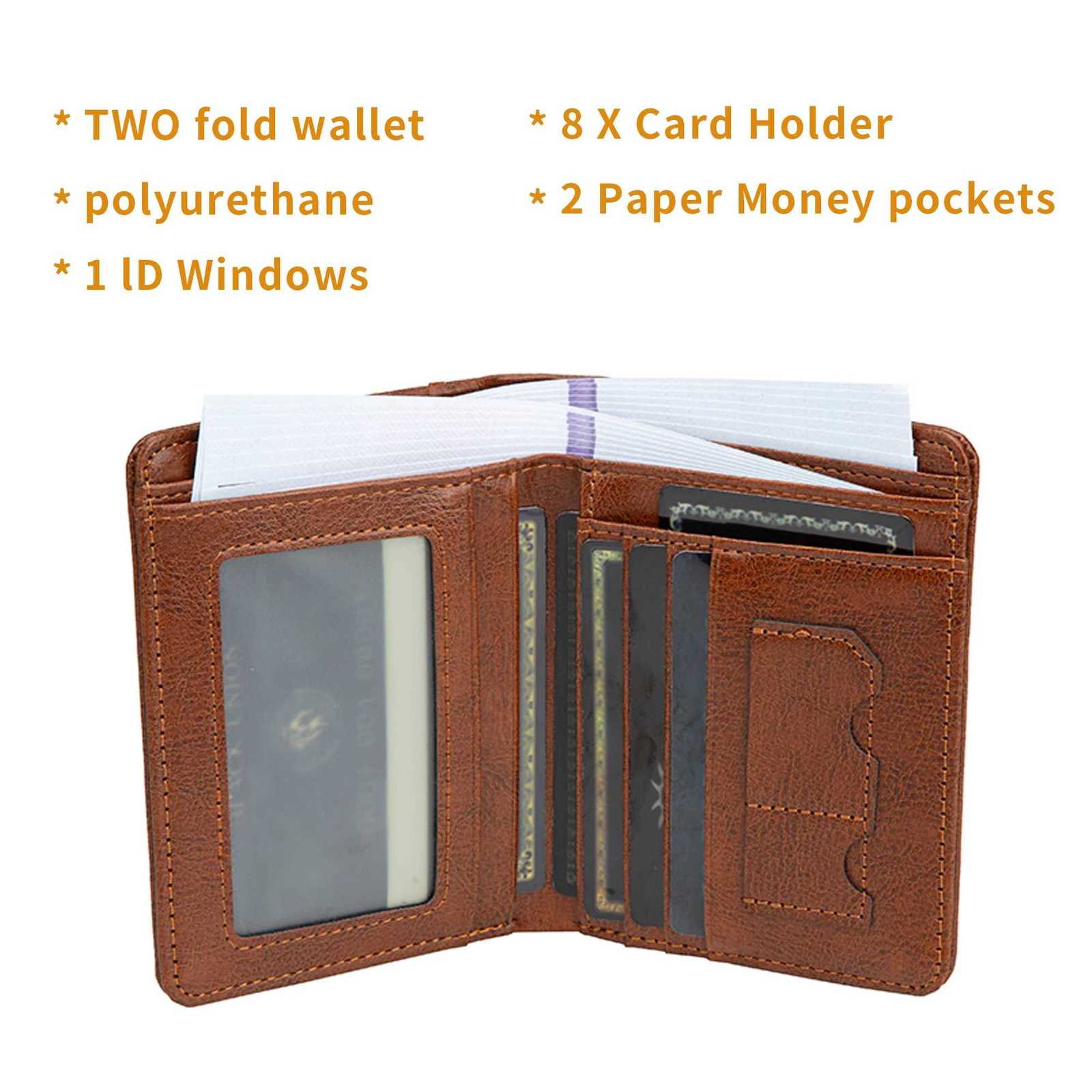 Classic Style Wallet PU Mens Wallet Short Mens Wallet Mens Fashion High QualityT251119