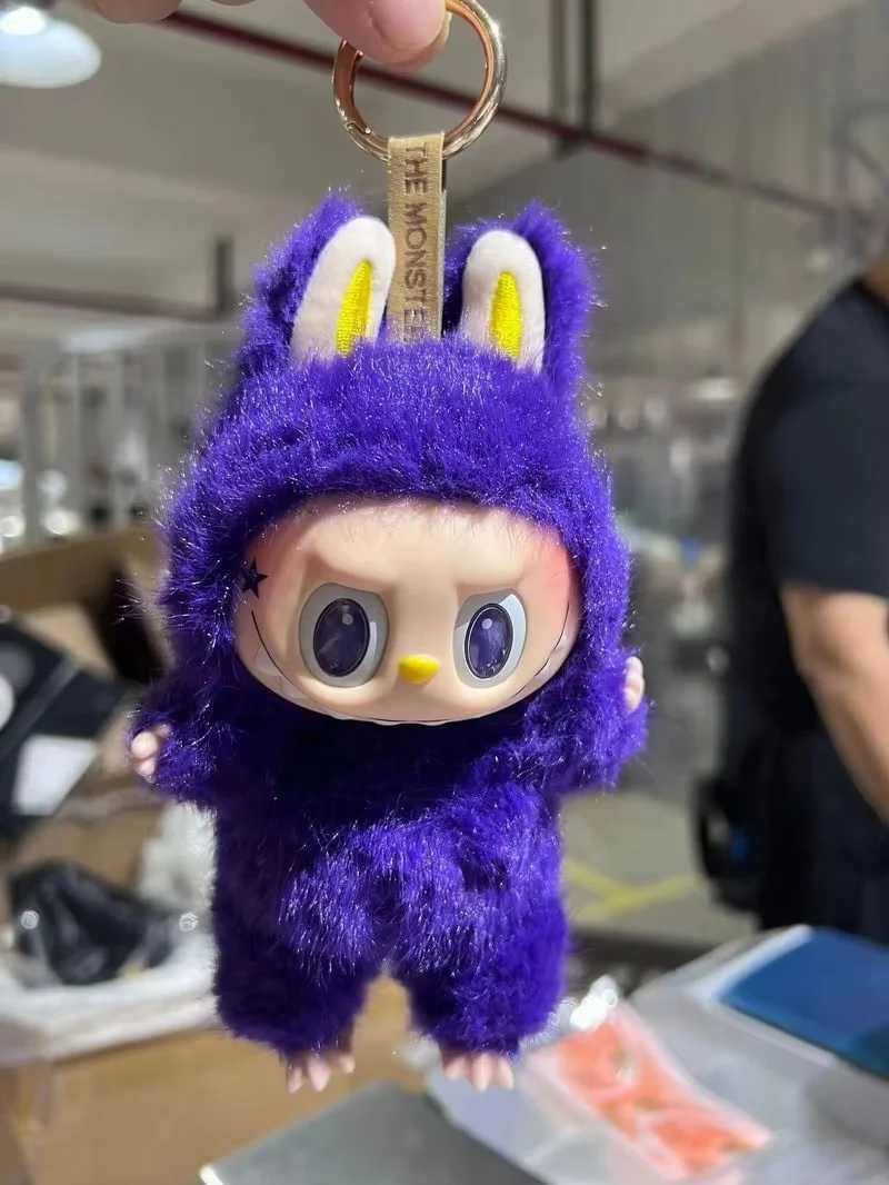 2025 hot selling blind box replica Labubu Milanese Purple Kingdom series model doll enamel monster picture keychain birthday gift W250419