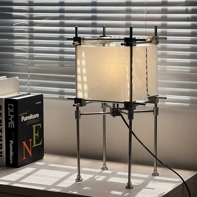 Nordic Minimalist Wabi Sabi Fabric Floor Lamp Living Room Home Decor Bedroom Bedside Table Standing Light Dining Room Chandelier M251119
