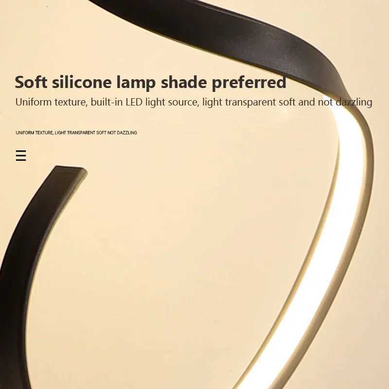 SANDYHA Modern LED Strip Floor Lamp Bedroom Bedside Living Room Sofa Standing Table Study Reading Lighting Home Decor Fixtures M251119