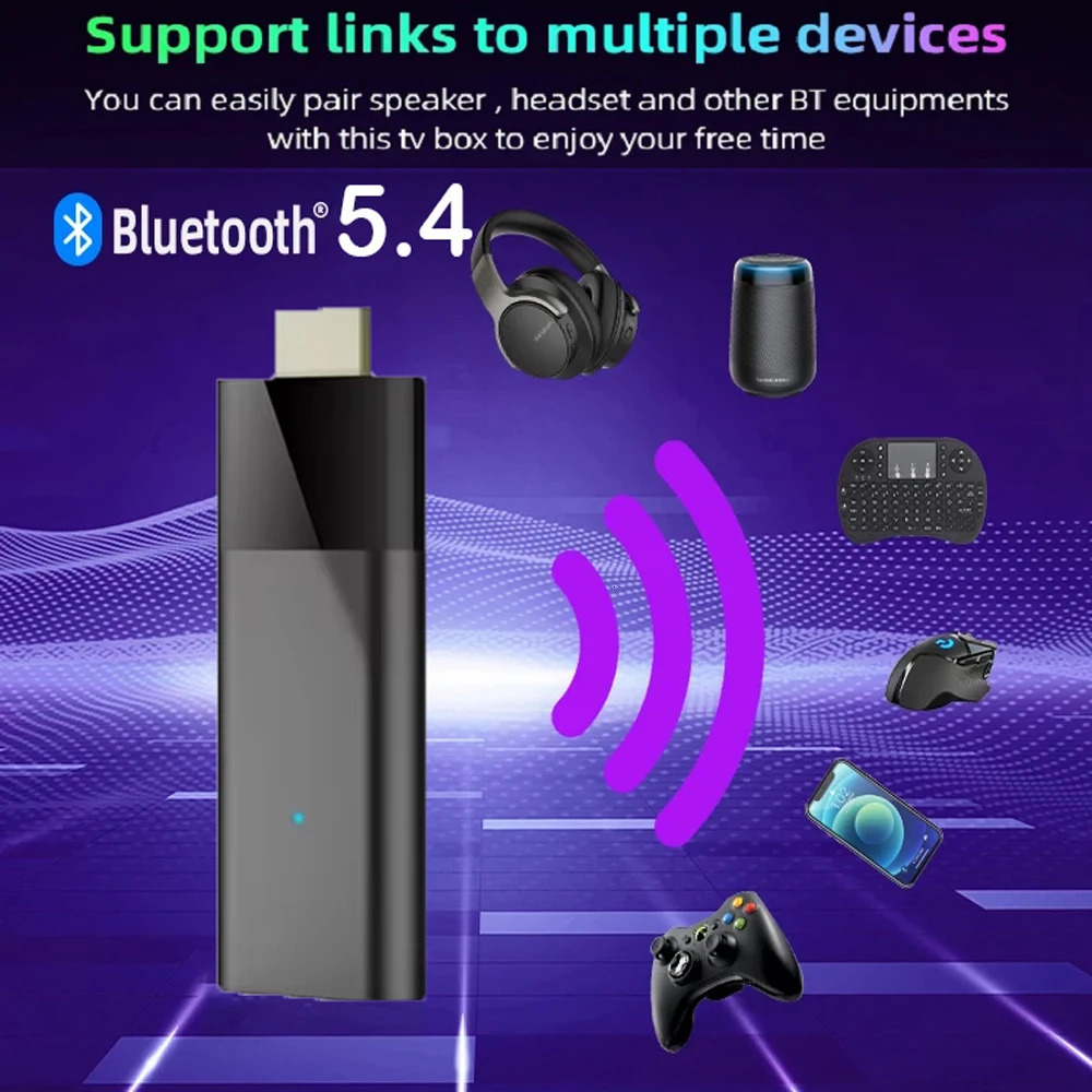 Smart TV Stick Q12 8K Android 14 TV Box Allwinner H313 Dual Wifi 5G 8GB 32GB 64GB 128GB Media Player BT Google Voice Set Top Box 251114
