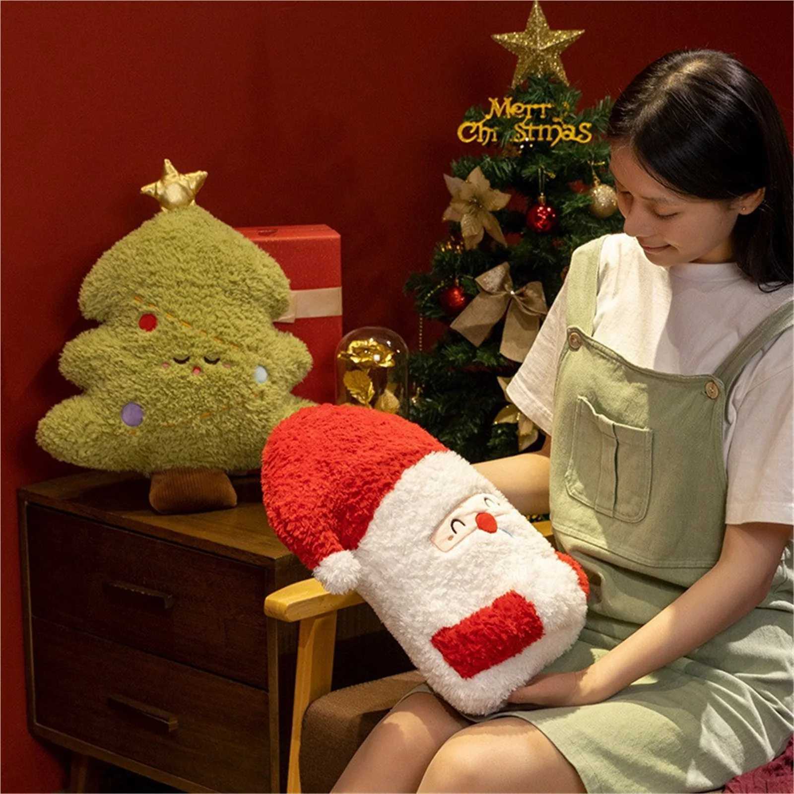 Cute Christmas Creative Shape Plush Stuffed Soft Throw s Sofa Room Christmas Party for Christmas DecM251119