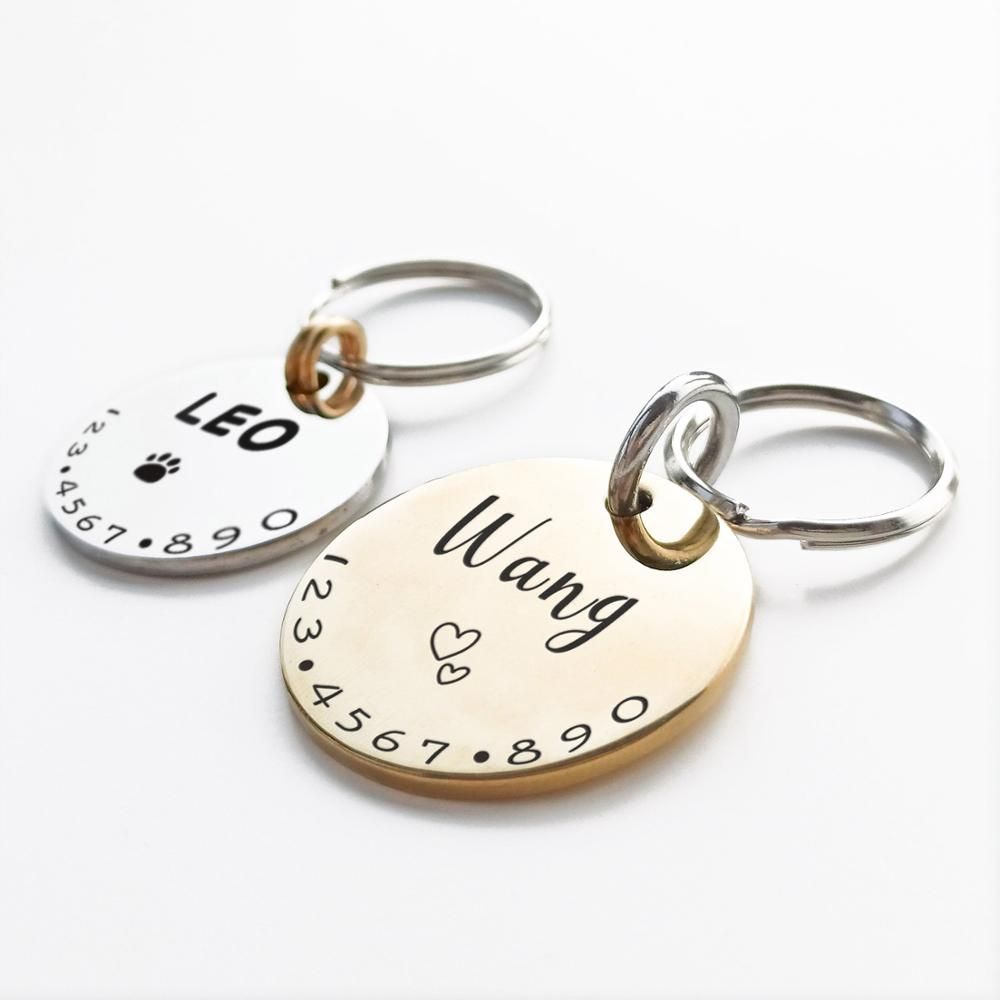 Personalized Pet ID Tag Collar - Custom Engraved Name Necklace Charm for Cats & Dogs (MW001) - view 3