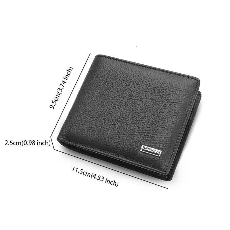 Classic PU Leather Wallets for Men Card Holder Purses with Buckle Coin Pocket Short Bifold Wallet Portable Mens GiftT251119