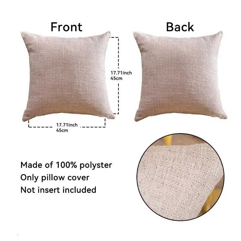 1/2Pcs Green Throw Covers Cotton Linen Sofa Cover with Tassel Boho Gift Farmhouse case Christmas Home DecorM251119