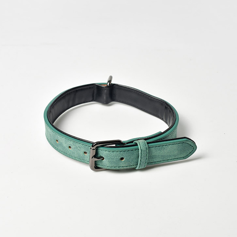 Matte Finished Adjustable Dog Collar with Anti-Loss Feature Fits Small to Extra Large Dogs