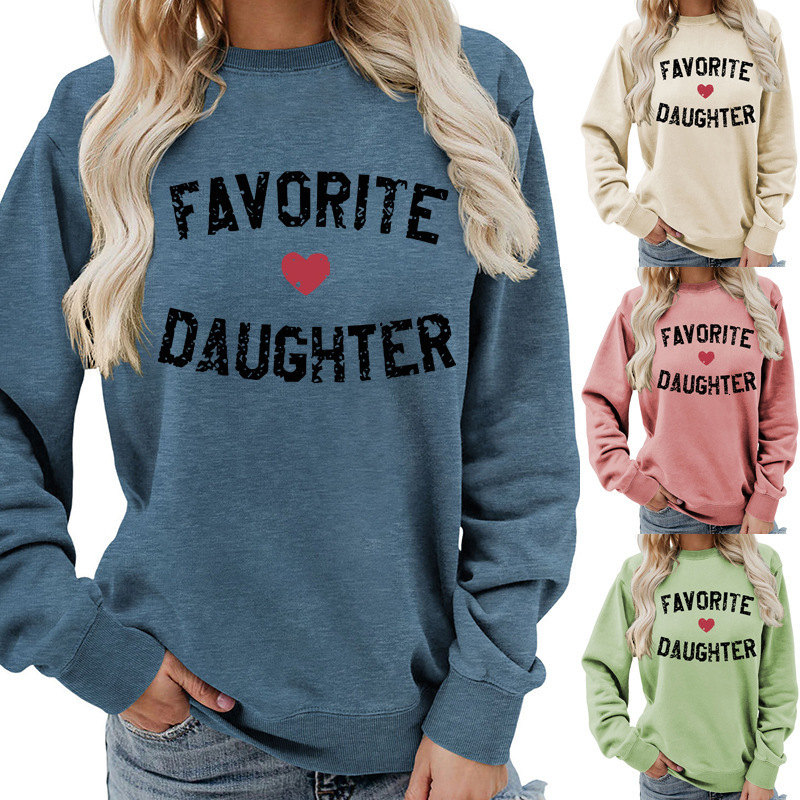 Favorite Daughter Label Classics 2025 Spring In Heart Sweatshirt For Women Top Long Sleeves Pullover Cotton Hoodie Clothing 250322