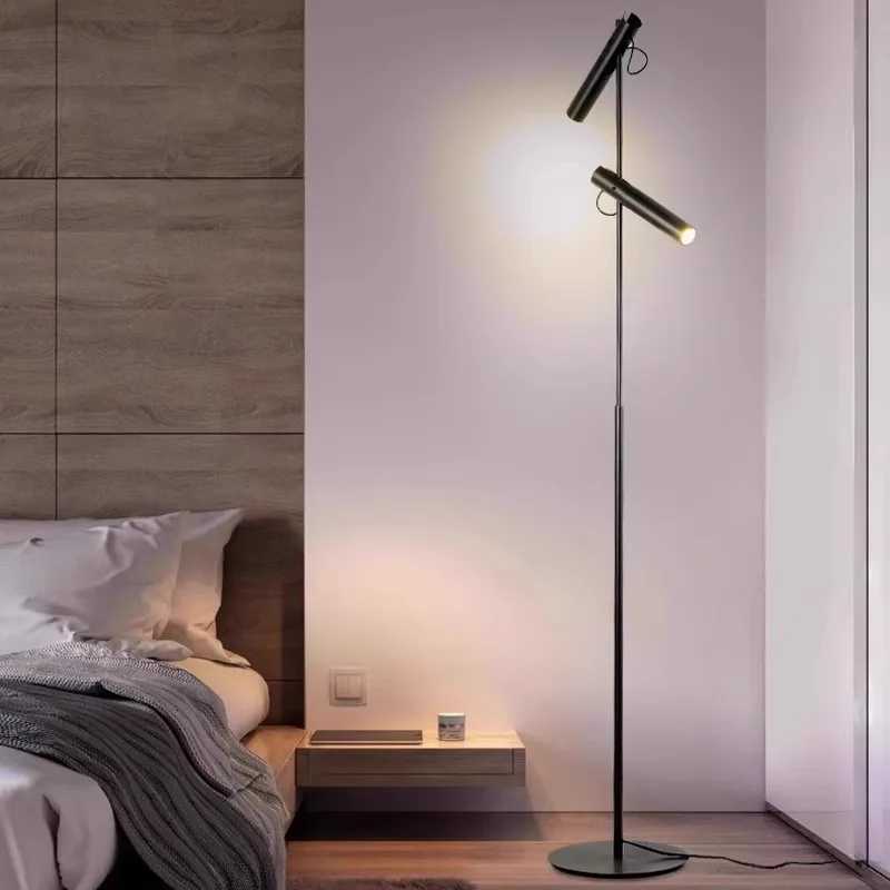 Minimalist Modern Nordic LED Floor Lamp Living Room Bedroom Study Model Room Designer Adjustable Sofa Standing GU10Lamp M251119