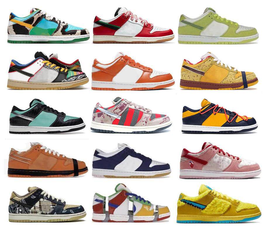 Authentic Low Shoes Black Coast White J-Pack Chicago Concepts Orange Lobster University Blue What The Paul StrangeLove Skateboards Men Women Sports Outdoor With box