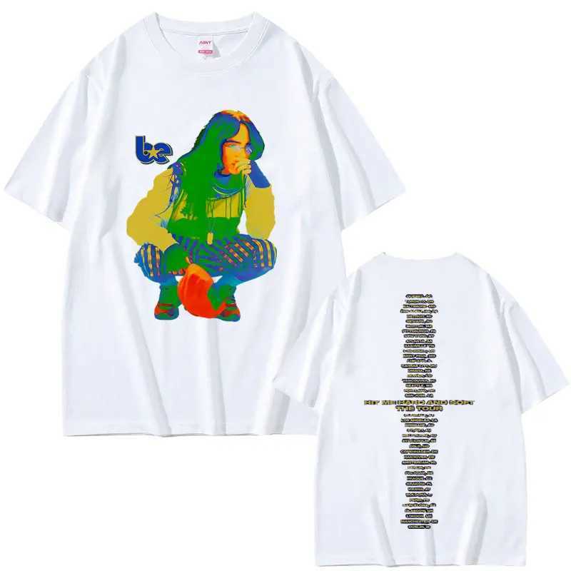 Hit Me Hard and Soft Tour Same Style Printed T-shirt Mens Fashion Pop Music T-shirt Retro Extra Large T-shirt Short SleeveXJ250418
