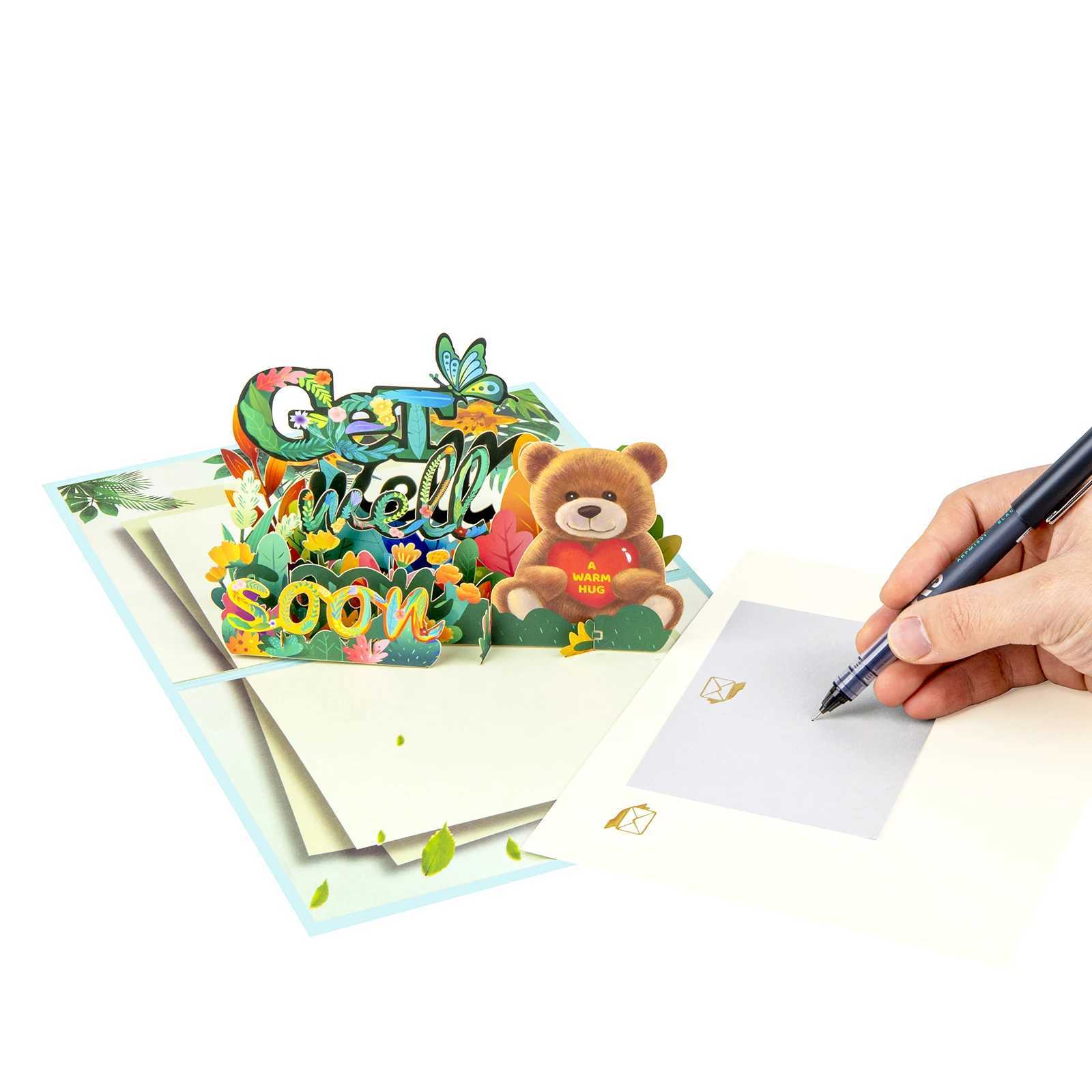 3D Get Well Soon Pop-up Card Sympathy Greeting Card G251119