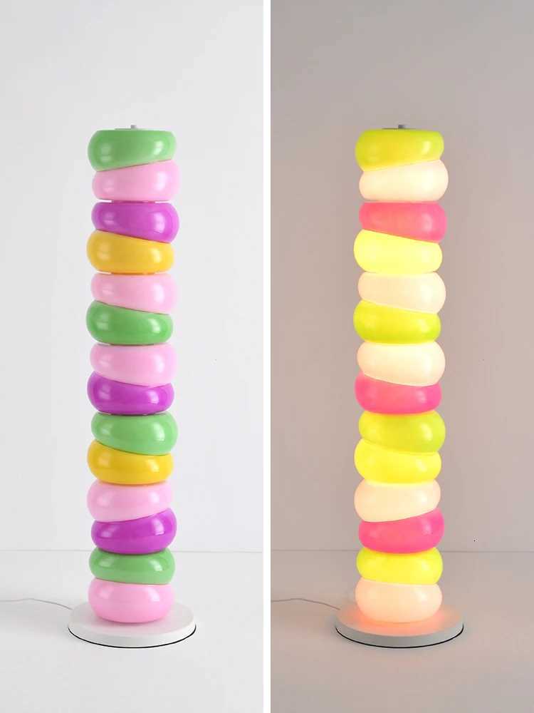 Rainbow Floor Lamp Living Room Sofa Side Standing Lamp Bedroom Lamp Candy Childrens Room Atmosphere Lamp Decorative Light LED M251119
