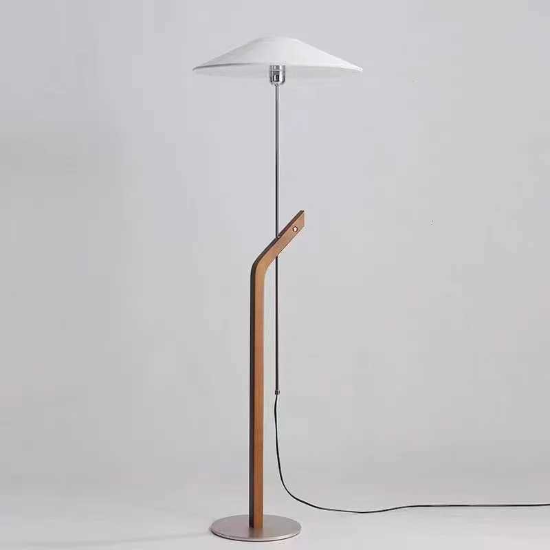 Mid - Century Floor Lamp Hanging Umbrella Style Living Room Beside Sofa Wabi - Sabi Style Bedroom Height Adjustable Floor Lamp M251119