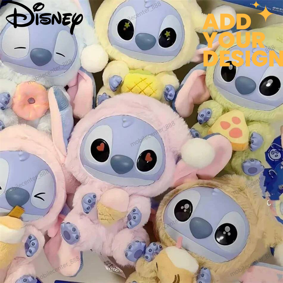 New custom Disney Stitch Eat, Sleep Series Vinyl Blind Pendant Cute Mystery Box Toy Plush Doll Holiday Gift