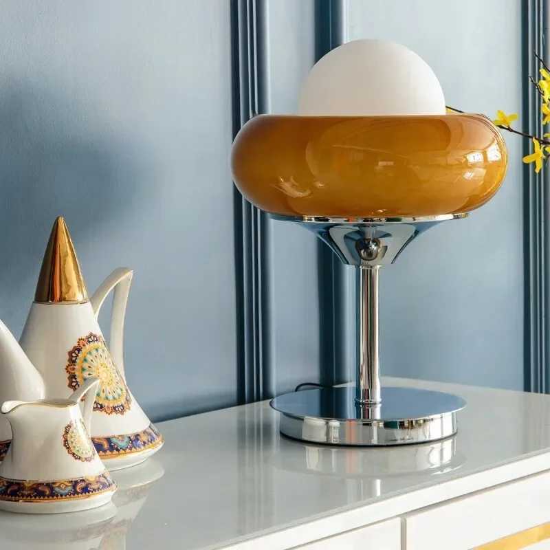 Nordic Vintage Guzzini Floor Light Bauhaus Lamp Bedroom Bedside Living Room Vintage Yellow Cream Egg Tarts Lamparas De Pie Lamp M251119